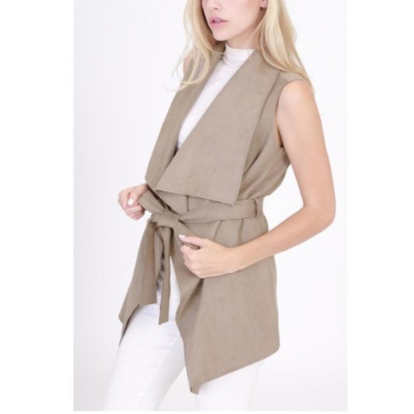 HYFVE Jackets & Blazers - NWT HYFVE Faux Suede Belted Vest Sizes: S, L